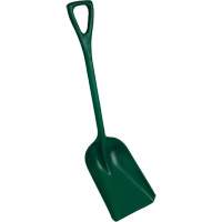 Pelle monobloc perceptible par d&eacute;tecteur de m&eacute;tal, Lame 10" x 14", Longueur de 37-1/2", Plastique, Vert Distribution Industrielle GC