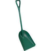 Pelle monobloc perceptible par d&eacute;tecteur de m&eacute;tal, Lame 13-3/4" x 17", Longueur de 42-1/2", Plastique, Vert Distribution Industrielle GC