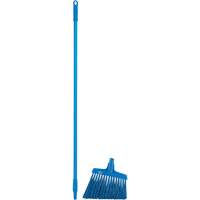 T&ecirc;te &agrave; balai en angle avec manche en m&eacute;tal, Crins Extra-ferme, 12", Polyester, Bleu Distribution Industrielle GC