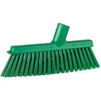 Balai biseaut&eacute; avec pas de vis inclin&eacute;, Crins Moyen, 10", Polyester, Vert Distribution Industrielle GC