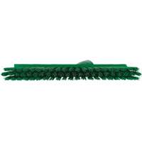 Balai biseaut&eacute; avec pas de vis inclin&eacute;, Crins Moyen, 10", Polyester, Vert Distribution Industrielle GC
