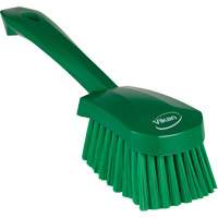 Short-Handled Washing Brush, Soft Bristles, 10-1/2" Long, Green Distribution Industrielle GC