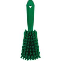Short-Handled Washing Brush, Soft Bristles, 10-1/2" Long, Green Distribution Industrielle GC