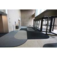 Tapis dentr&eacute;e Supreme Knob, Essuie-pieds/grattoir, 3-1/2' x 6' x 7/16", Charbon Distribution Industrielle GC