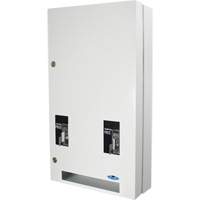 Distributeur double de serviettes et de tampons mont&eacute; en surface Distribution Industrielle GC