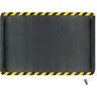 Tapis conductible Hog Heaven, 4' la x 6' lo, 5/8" &eacute;paisseur, Noir/Jaune, Nitrile Distribution Industrielle GC