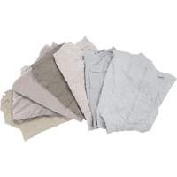Recycled Material Wiping Rags, Cotton, White, 25 lbs. Distribution Industrielle GC