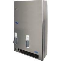 Distributeur de produits d'hygi&egrave;ne f&eacute;minine gratuits &agrave; bouton pression Distribution Industrielle GC