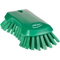Hand Brush, Extra Stiff Bristles, 9-1/10" Long, Green Distribution Industrielle GC