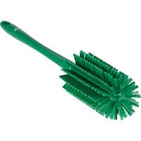 Brosse moyenne avec manche, Soies Ferme, Longueur de 17", Vert Distribution Industrielle GC