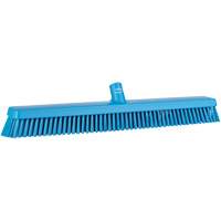 Balai-brosse robuste, Crins Fin/Ferme, 24", Bleu Distribution Industrielle GC
