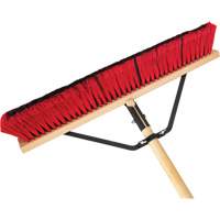 Balai-brosse &agrave; manche renforc&eacute;, 24", Moyen, Soies PVC Distribution Industrielle GC