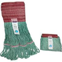 T&ecirc;te de vadrouille &agrave; bande large, Antimicrobien/Finition de plancher/Sp&eacute;cialis&eacute;, Coton/Rayonne/Synth&eacute;tique, Style Boucle Distribution Industrielle GC