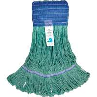 T&ecirc;te de vadrouille &agrave; bande large, Antimicrobien/Finition de plancher/Sp&eacute;cialis&eacute;, Coton/Rayonne/Synth&eacute;tique, Style Boucle Distribution Industrielle GC