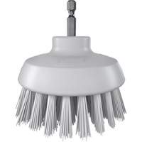 Brosse ronde HyDrive pour perceuse, Soies Tr&egrave;s ferme, Longueur de 3-1/10", Blanc Distribution Industrielle GC