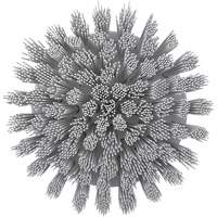 Brosse ronde HyDrive pour perceuse, Soies Tr&egrave;s ferme, Longueur de 3-1/10", Blanc Distribution Industrielle GC
