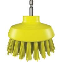 Brosse ronde HyDrive pour perceuse, Soies Tr&egrave;s ferme, Longueur de 3-1/10", Jaune Distribution Industrielle GC