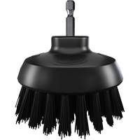 Brosse ronde HyDrive pour perceuse, Soies Tr&egrave;s ferme, Longueur de 3-1/10", Noir Distribution Industrielle GC
