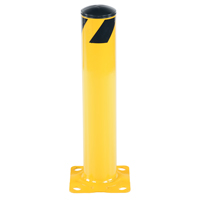 Safety Bollard, Steel, 24" H x 4.5" W, Yellow Distribution Industrielle GC