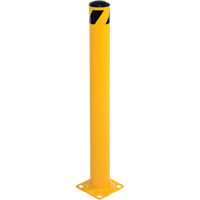 Bollard, Steel, 42" H x 5-1/2" W, Yellow Distribution Industrielle GC