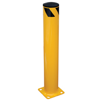 Safety Bollard, Steel, 36" H x 5.5" W, Yellow Distribution Industrielle GC