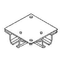 Ceiling Mount Curtain Partition 90° Corner Connector Distribution Industrielle GC