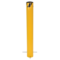 Pour-In-Place Bollards, Steel, 36-1/2" H x 5-9/16" W, Yellow Distribution Industrielle GC
