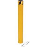 Pour-In-Place Bollards, Steel, 48-1/2" H x 5-9/16" W, Yellow Distribution Industrielle GC