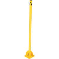 Fold-Down Bollards, Steel, 42" H x 1-3/4" W, Yellow Distribution Industrielle GC