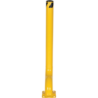 Offset Bollard, Steel, 54" H x 4-1/2" W, Yellow Distribution Industrielle GC