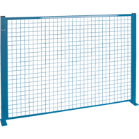 Protecteurs de p&eacute;rim&egrave;tre - Style treillis m&eacute;tallique, 4' h x 8' la, Bleu Distribution Industrielle GC