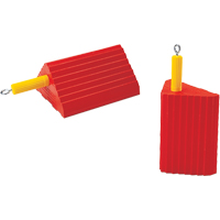 Cales-roue pour usage g&eacute;n&eacute;ral, Polyur&eacute;thane, Orange, 10" la x 8-1/2" p x 5" h Distribution Industrielle GC