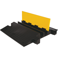 Protecteur de c&acirc;ble &agrave; traverse extr&ecirc;me Yellow Jacket, 2 canaux, 35,75" lo x 42,125" la x 5,125" h Distribution Industrielle GC