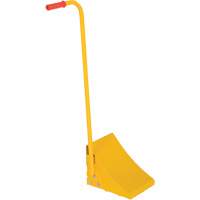 Cale de roue avec poign&eacute;e ergonomique, Acier, Jaune, 8" la x 10-3/4" p x 9-1/8" h Distribution Industrielle GC