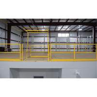 Barri&egrave;re de s&eacute;curit&eacute; pour mezzanine, 68-1/2" lo x 42" ha, 80-1/16" &eacute;lev&eacute;e, Jaune Distribution Industrielle GC