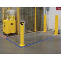 Butoir de s&eacute;curit&eacute;, Acier, 36" h x 5-1/2" la, Jaune Distribution Industrielle GC