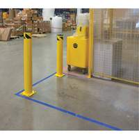 Safety Bollard, Steel, 42" H x 5-1/2" W, Yellow Distribution Industrielle GC