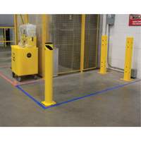 Safety Bollard, Steel, 42" H x 5-1/2" W, Yellow Distribution Industrielle GC