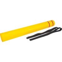 Capuchon en poly&eacute;thyl&egrave;ne pour borne de protection, 6-5/8" dia. x 60" l, Rouge/Jaune Distribution Industrielle GC