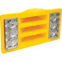 Wheel Chocks with Aluminum Tread, Polyurethane, Safety Yellow, 11-1/4" W x 21" D x 12-1/4" H Distribution Industrielle GC