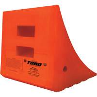 70 Ton Large Equipment Wheel Chock, Urethane, Orange Distribution Industrielle GC