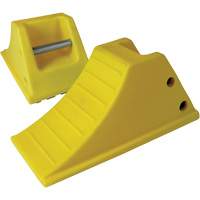40 Ton Large Equipment Wheel Chock with Grip Pads, Urethane, Yellow Distribution Industrielle GC