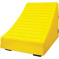 400 Ton Large Equipment Wheel Chock with Handle & Hole, Urethane, Yellow Distribution Industrielle GC