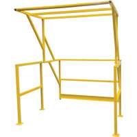 Barri&egrave;re de s&eacute;curit&eacute; pour mezzanine, 70" lo x 77" ha, 78" &eacute;lev&eacute;e, Jaune Distribution Industrielle GC