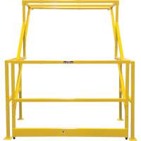 Barri&egrave;re de s&eacute;curit&eacute; pour mezzanine, 70" lo x 77" ha, 78" &eacute;lev&eacute;e, Jaune Distribution Industrielle GC