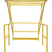 Barri&egrave;re de s&eacute;curit&eacute; pour mezzanine, 70" lo x 77" ha, 78" &eacute;lev&eacute;e, Jaune Distribution Industrielle GC