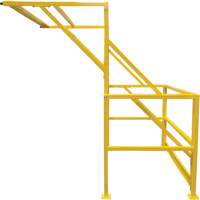 Barri&egrave;re de s&eacute;curit&eacute; pour mezzanine, 70" lo x 77" ha, 78" &eacute;lev&eacute;e, Jaune Distribution Industrielle GC