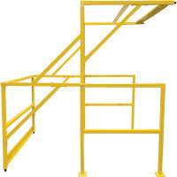 Barri&egrave;re de s&eacute;curit&eacute; pour mezzanine, 70" lo x 77" ha, 78" &eacute;lev&eacute;e, Jaune Distribution Industrielle GC