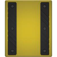 Cale de roue ultra-robuste pour l'exploitation mini&egrave;re Checkers Safety sans support, PEHD, Jaune, 14-1/2" la x 17-1/2" p x 16" h Distribution Industrielle GC