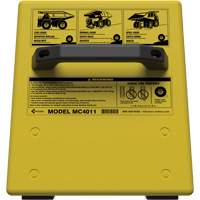 Cale de roue ultra-robuste pour l'exploitation mini&egrave;re Checkers Safety sans support, PEHD, Jaune, 14-1/2" la x 17-1/2" p x 16" h Distribution Industrielle GC